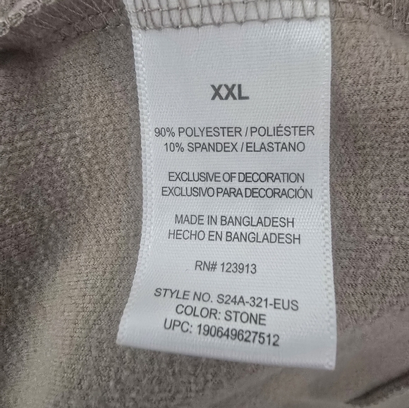 Jachs Men's Beige Crewneck Sweatshirt, Size XXL - Picture 4 of 5